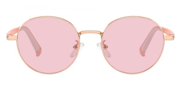 Platte Round Prescription Glasses - Rose Gold