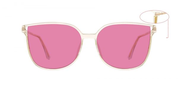 Nicolette Square Prescription Glasses - Clear