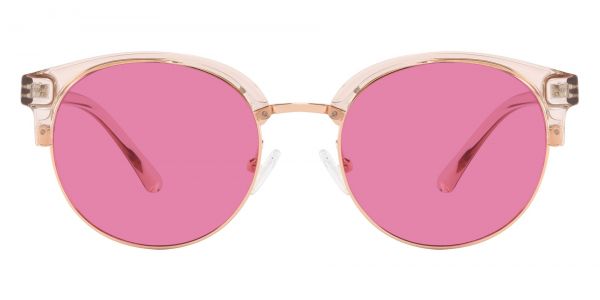 Annalise Browline Prescription Glasses - Rose Gold