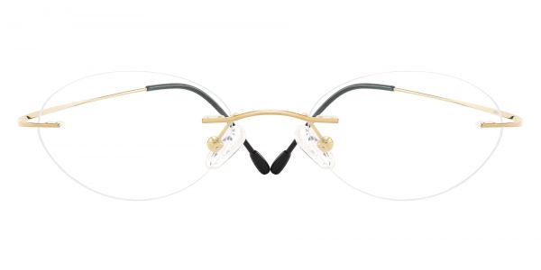 Concordia Rimless Prescription Glasses - Gold