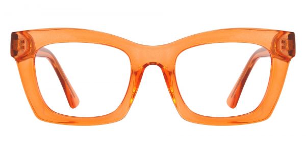 McKee Rectangle Prescription Glasses - Orange
