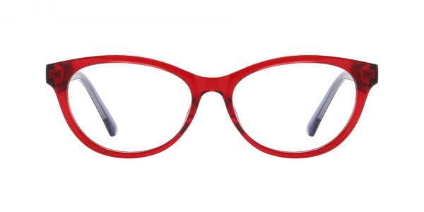 Kiwi Oval Prescription Glasses - Red