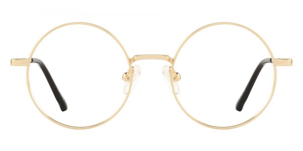 Doral Round Prescription Glasses - Gold