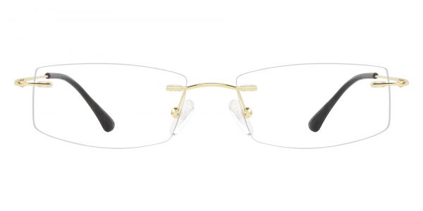 Traverse Rimless Prescription Glasses - Gold