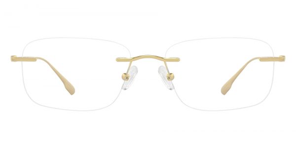Tabitha Rimless Prescription Glasses - Gold