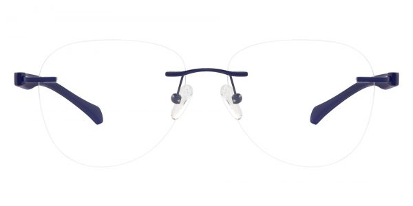 McIntosh Rimless Prescription Glasses - Blue