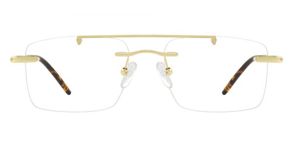 Morrison Rimless Prescription Glasses - Gold