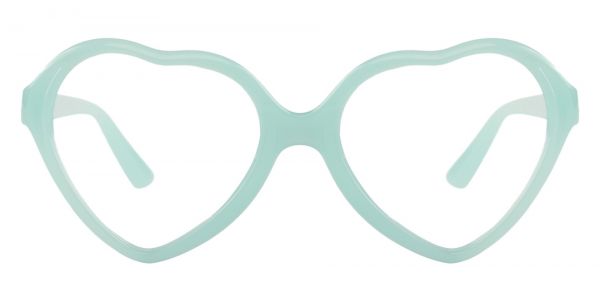 Sweetheart Geometric Prescription Glasses - Green