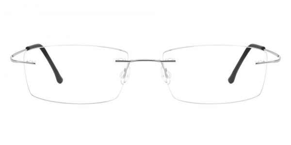 Bernard Rimless Prescription Glasses - Silver