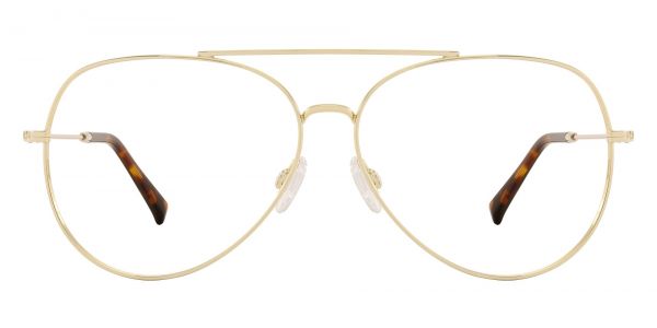 Felton Aviator Prescription Glasses - Gold