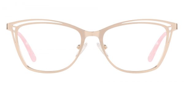 Arlington Cat Eye Prescription Glasses - Rose Gold