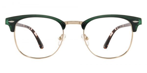 Salvatore Browline Prescription Glasses - Green