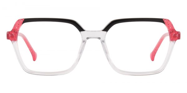 Carrie Geometric Prescription Glasses - Red