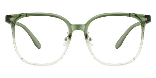 Astoria Square Prescription Glasses - Green