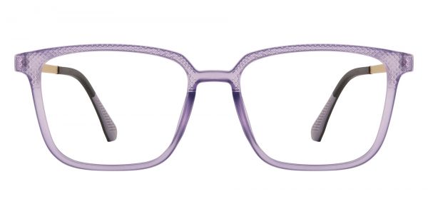 Mathis Square Prescription Glasses - Purple