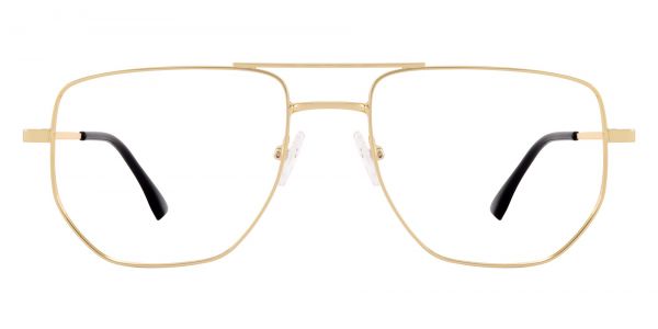Langley Aviator Prescription Glasses - Gold