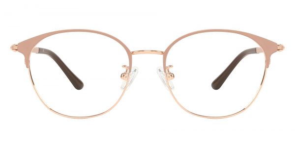 Tavares Browline Prescription Glasses - Rose Gold