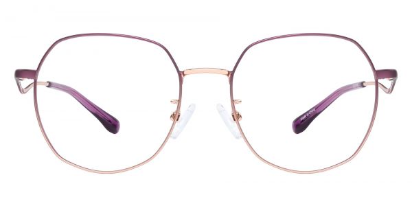 Barbara Geometric Prescription Glasses - Purple