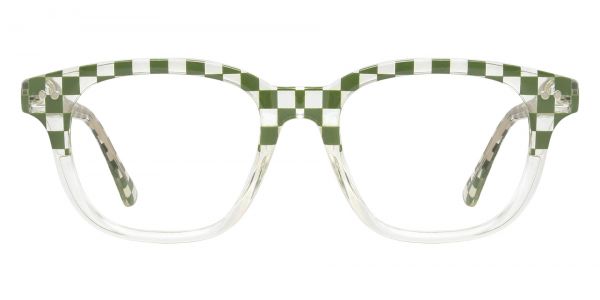 Webb Square Prescription Glasses - Green