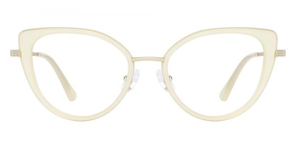 Rhonia Cat Eye Prescription Glasses - White