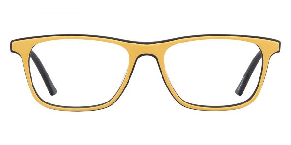 Bali Rectangle Prescription Glasses - Yellow