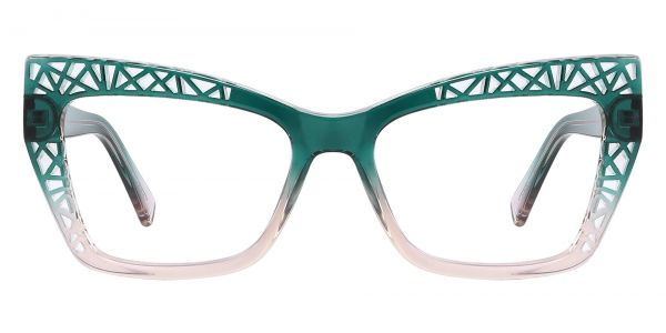 Audrey Cat Eye Prescription Glasses - Green