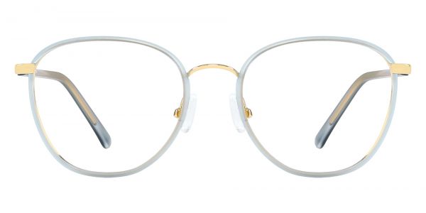 Nelly Round Prescription Glasses - Blue