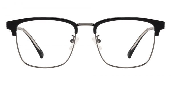 Jey Browline Prescription Glasses - Black