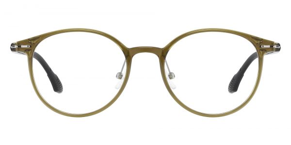 Lundy Round Prescription Glasses - Green